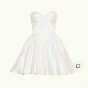 Meshki White Strapless Mini Dress